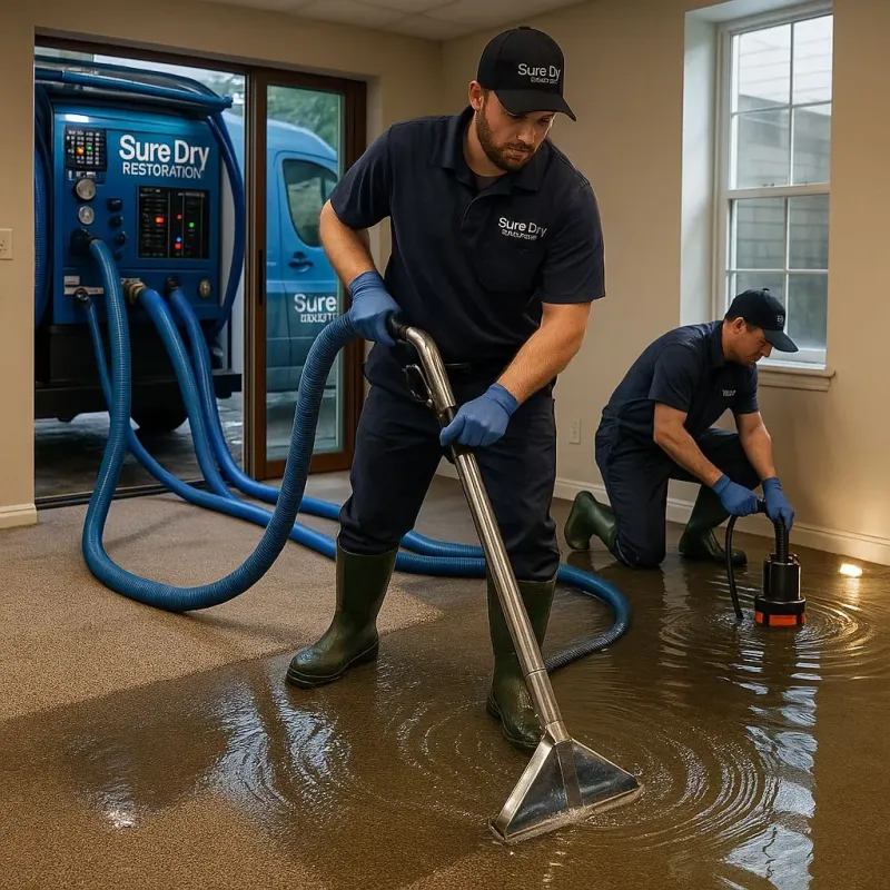 Water Extraction and Removal process in Moorestown-Lenola, NJ